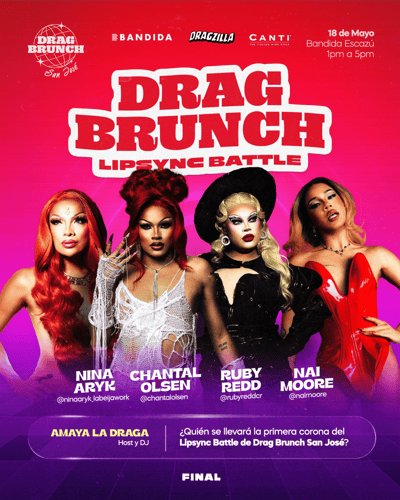 LIPSYNC BATTLES DRAG BRUNCH SAN JOSÉ: FINAL