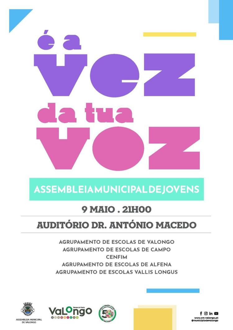 Assembleia Municipal de Jovens a 09 de maio