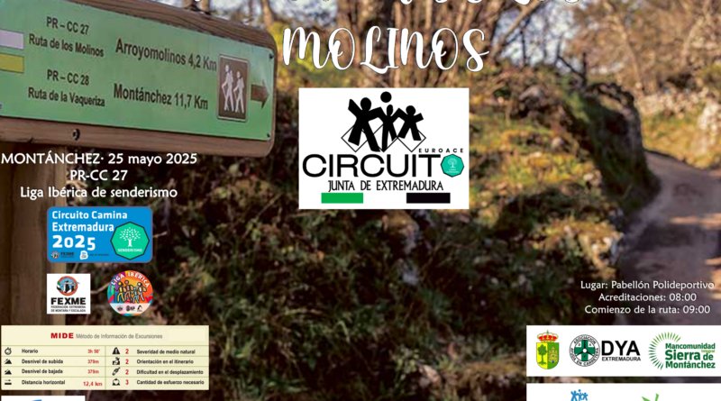 VIII RUTA DE LOS MOLINOS · MONTÁNCHEZ