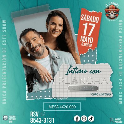 INTIMO BY PLANCHA LIVE (Unica Presentación)