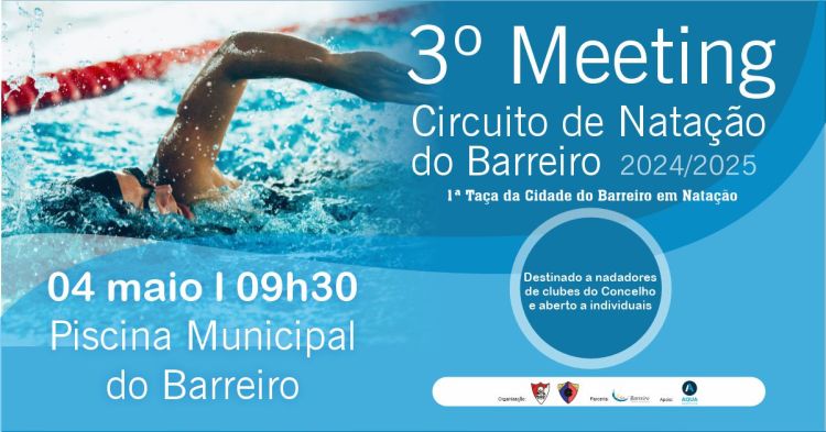 Circuito de Natação do Barreiro 2024/2025 | 3º Meeting/1ª Taça da Cidade do Barreiro