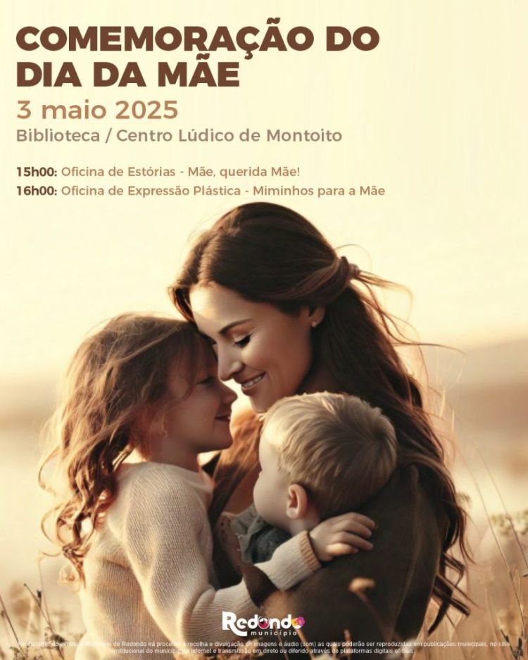 Comemoração do Dia da Mãe | 03 de maio | 15h00 | Biblioteca/ Centro Lúdico de Montoito