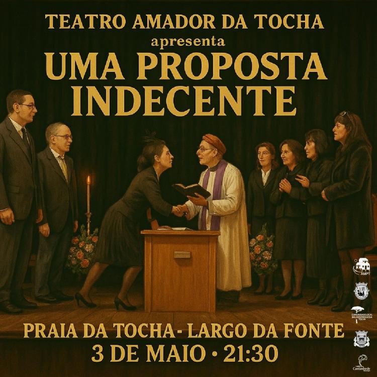 Teatro Amador da Tocha apresenta 'Uma proposta indecente'