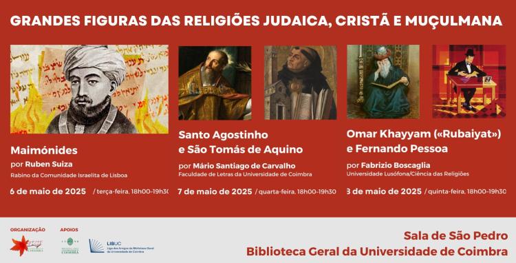 SESSÃO ESGOTADA Ciclo APECER  «Grandes Figuras das Religiões Judaica, Cristã e Muçulmana»