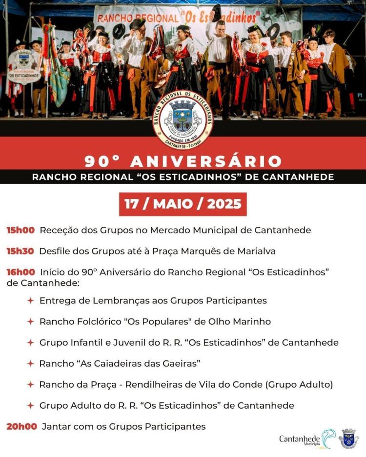 90.º aniversário do Rancho Regional 'Os Esticadinhos' de Cantanhede
