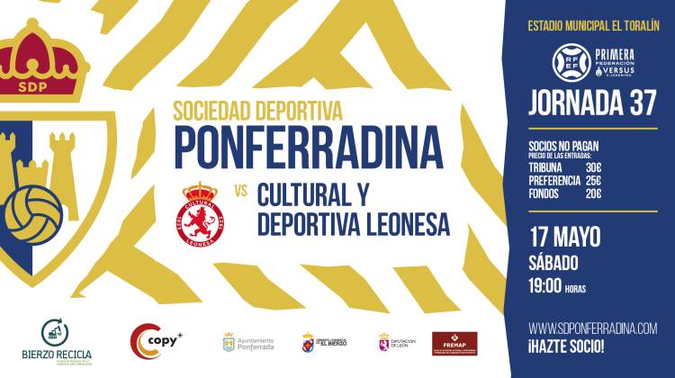 PARTIDO ENTRE LA SD PONFERRADINA Y CULTURAL Y DEPORTIVA LEONESA