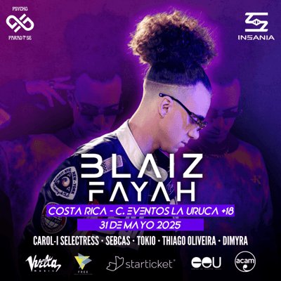 Blaiz Fayah - El Príncipe del Dancehall en Costa Rica +18.