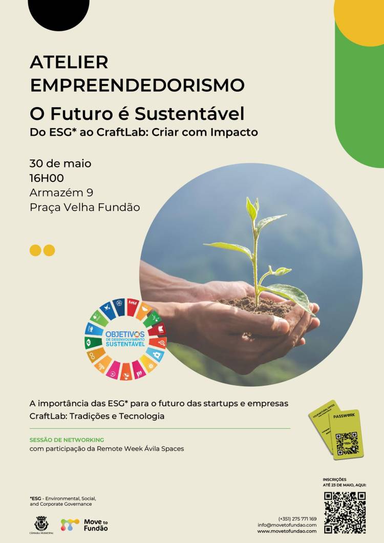 Atelier de Empreendedorismo | “O Futuro é Sustentável. Do ESG ao CraftLab: Criar um Impacto”
