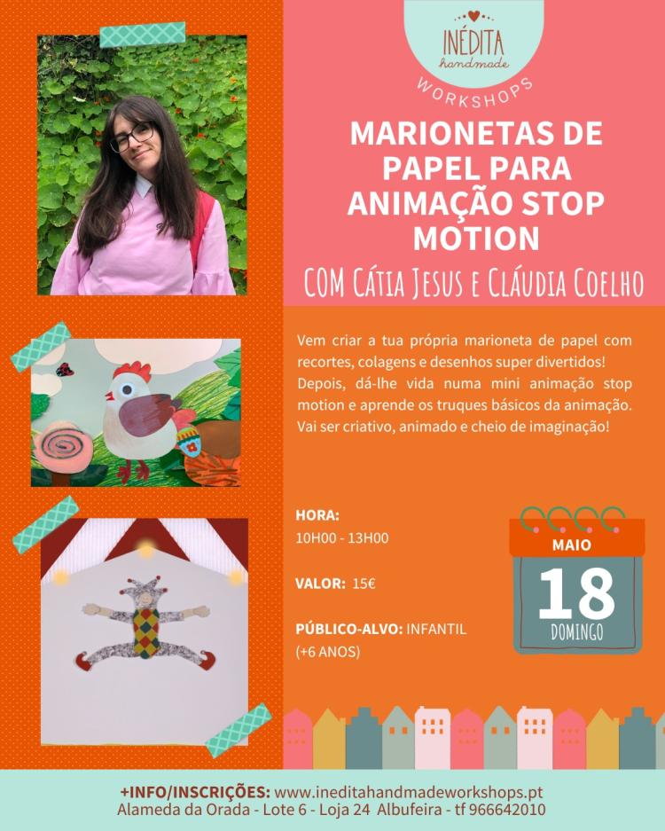 MARIONETAS de PAPEL com STOP MOTION - Infantil (+6 anos)