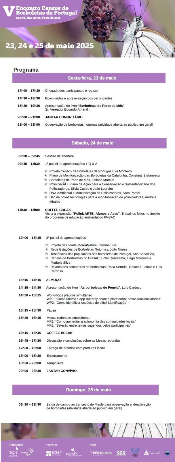 V Encontro Censos de Borboletas de Portugal