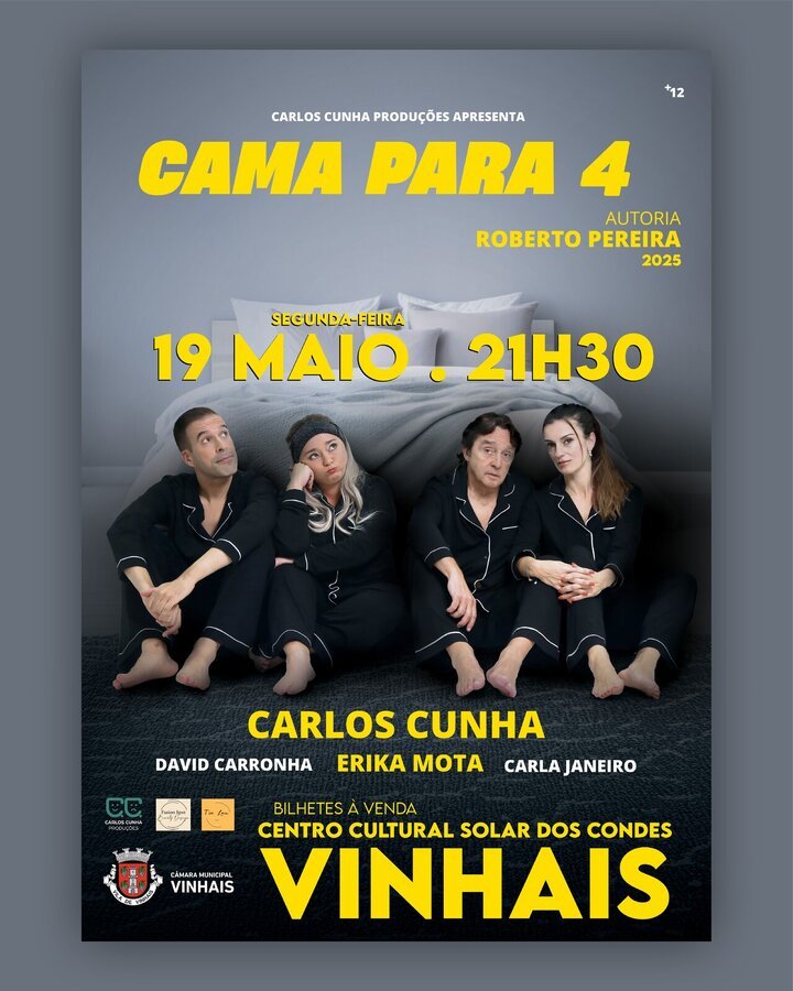 Comédia teatral Cama para 4
