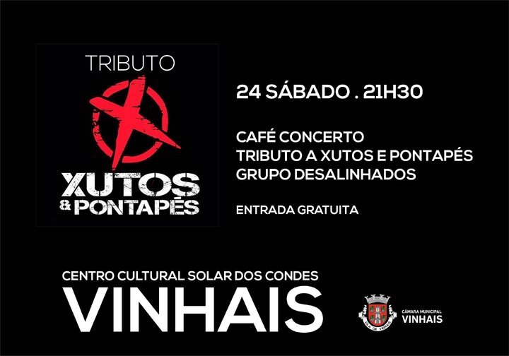 Café-concerto Tributo a Xutos e Pontapés – Grupo Desalinhados