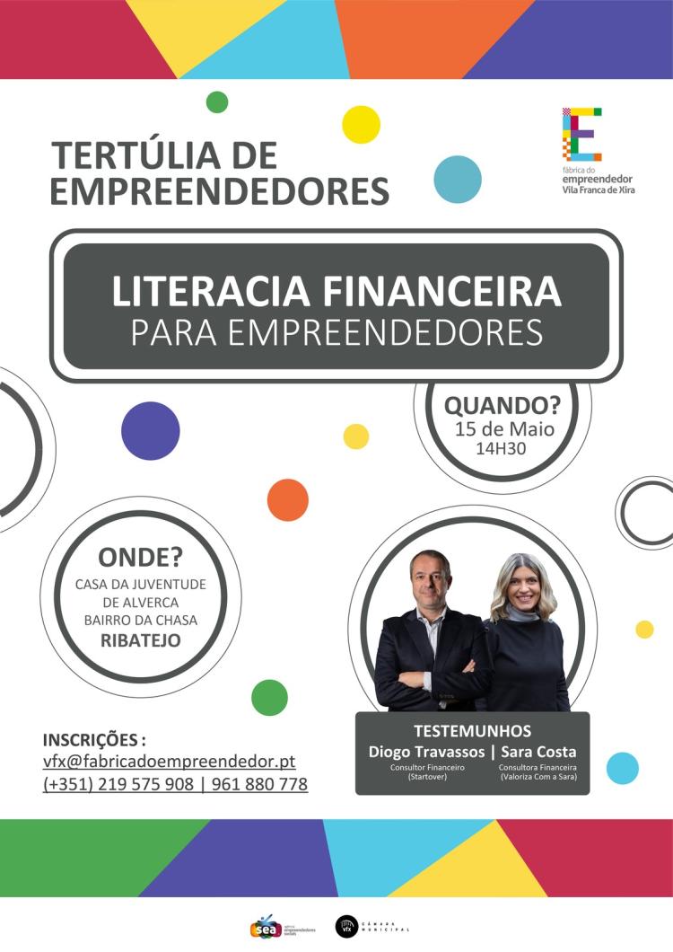 Empreendedores reúnem-se em Alverca para falar de literacia financeira
