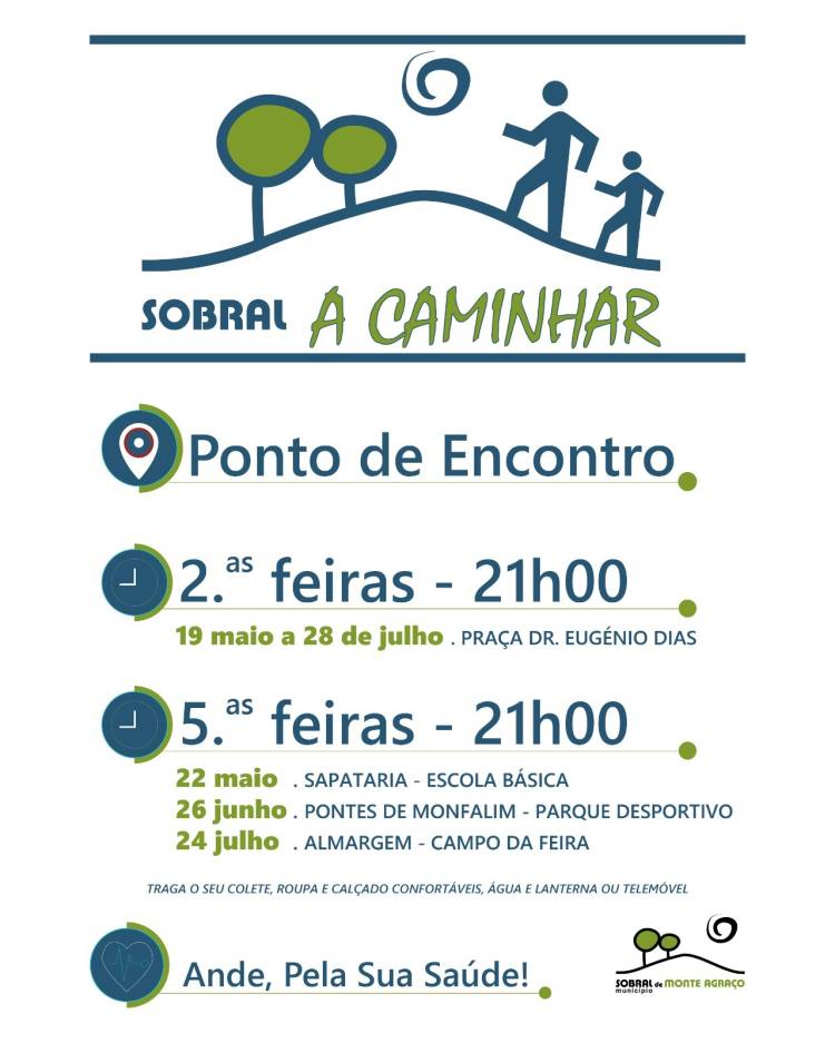 Sobral a Caminhar - Maio, Junho e Julho 2025