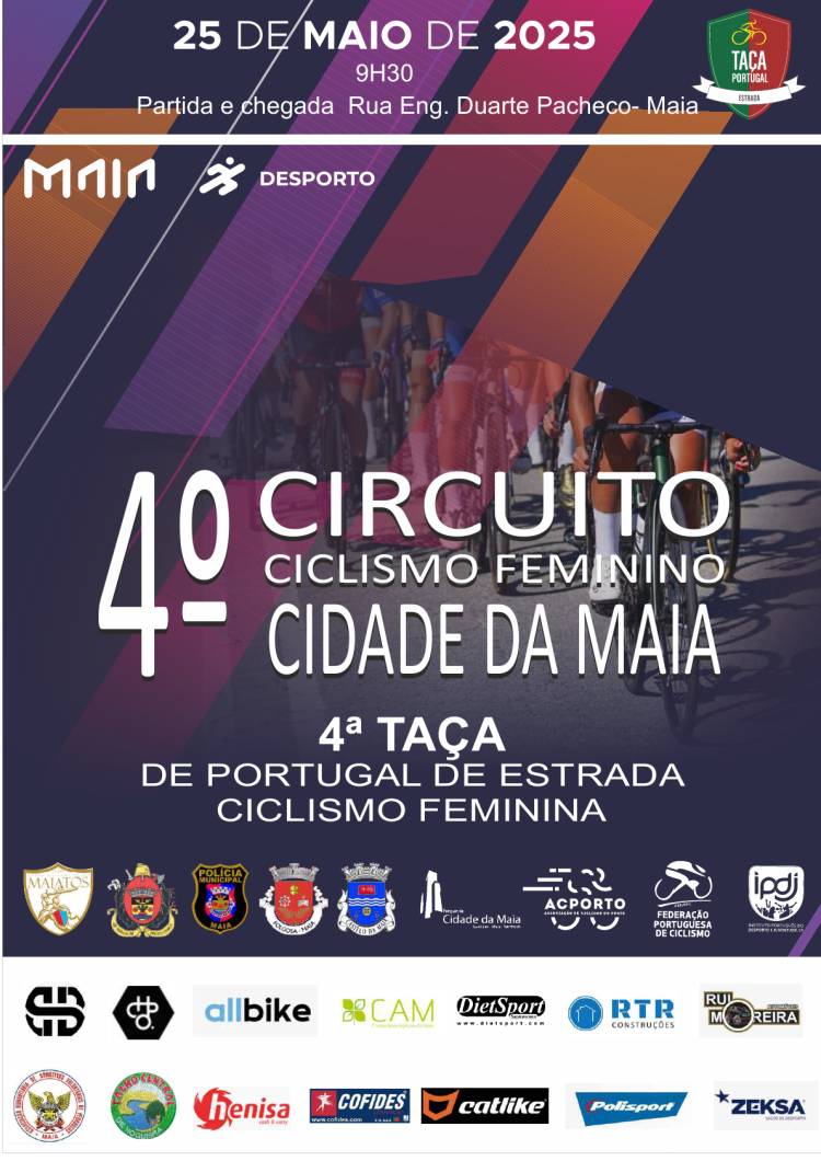 4.º Circuito de Ciclismo Cidade da Maia | 4.ª Taça de Portugal de estrada – Feminina