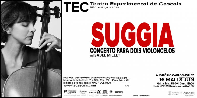 SUGGIA - CONCERTO PARA DOIS VIOLONCELOS, de ISABEL MILLET