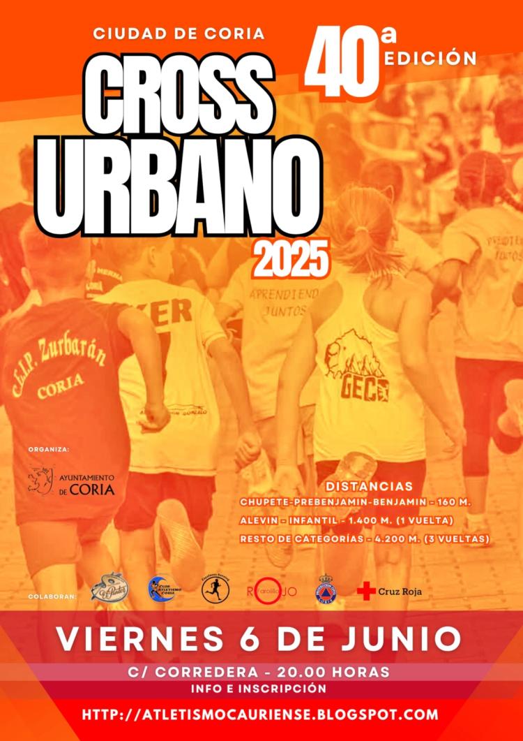 40ª edición Cross Urbano “Ciudad de Coria”