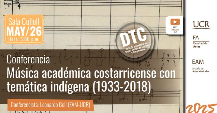 Música académica costarricense con temática indígena (1933-2018)
