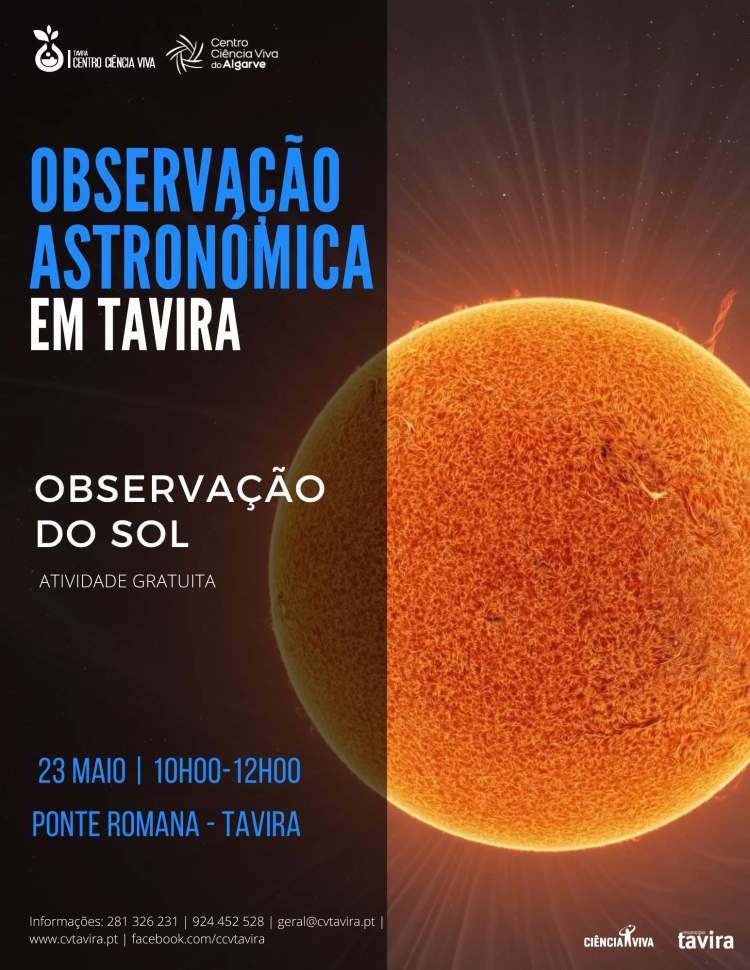 Observações astronómicas: Observação do Sol em Tavira