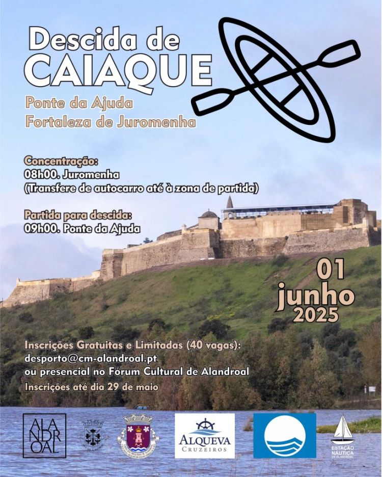 Descida de Caiaque – Ponte da Ajuda – Fortaleza de Juromenha