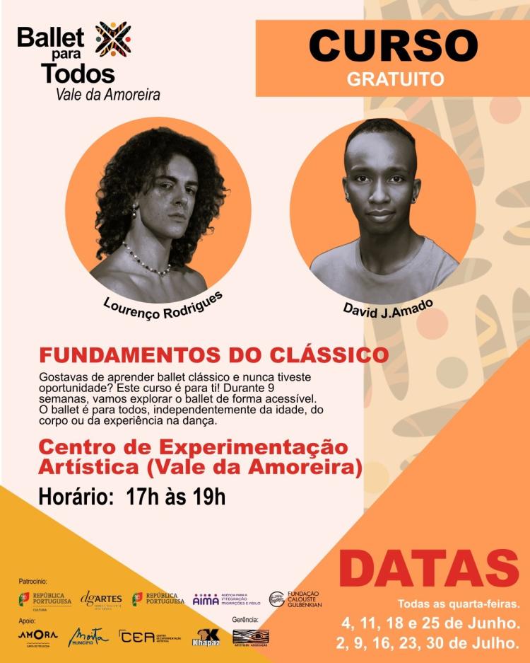 Curso gratuito de ballet no CEA