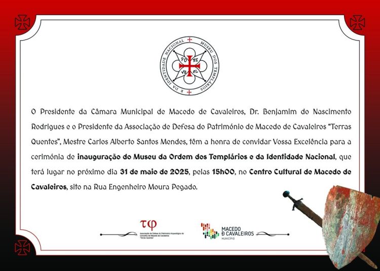 Inauguração do Museu da Ordem dos Templários e da Identidade Nacional