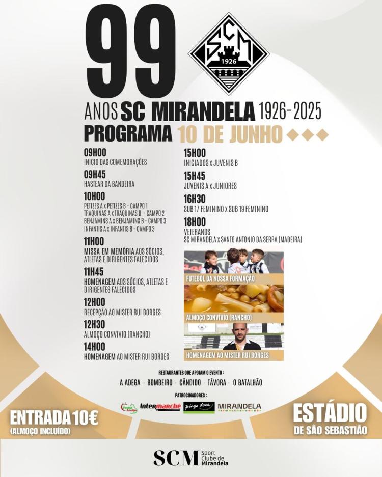 99º Aniversário do Sport Clube de Mirandela