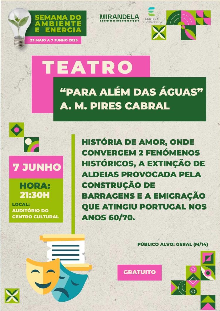 Teatro ' Para Além das Águas' A. M. Pires Cabral | Dia Mundial do Ambiente