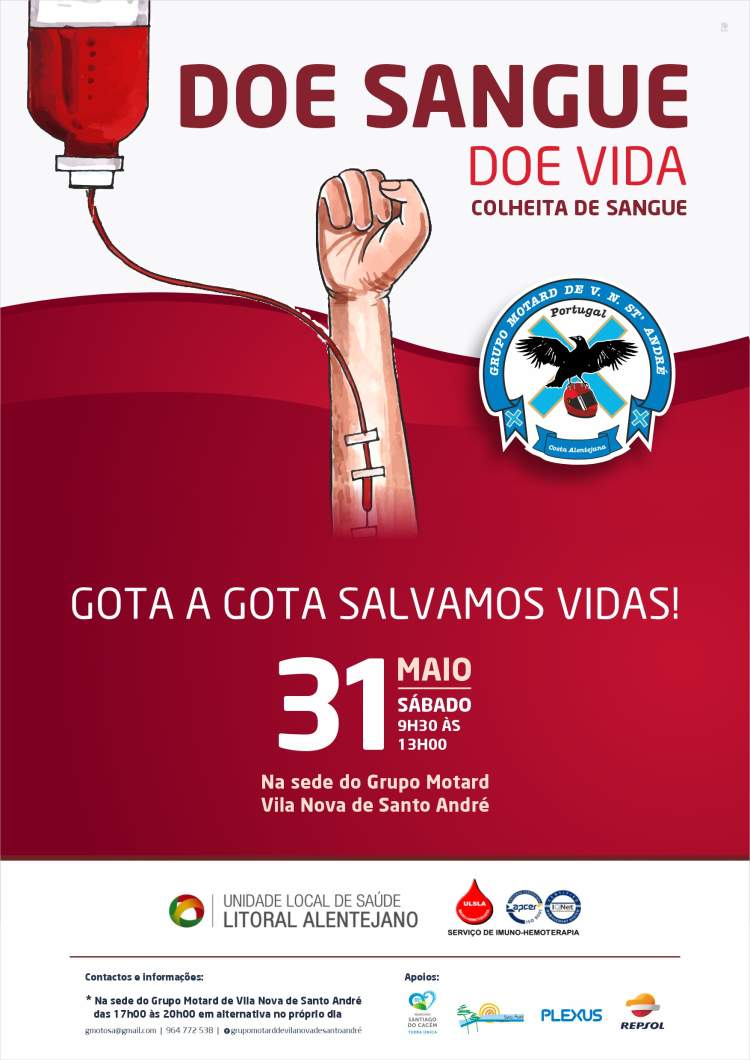 Colheita de Sangue – Grupo Motard de Vila Nova de Santo André