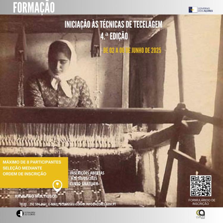 Formação de iniciação às técnicas de tecelagem - 4.ª Edição