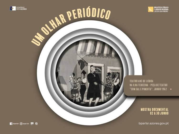 Um Olhar Periódico | Teatro ABC de Lisboa na ilha Terceira - Peça de teatro Com Sal e Pimenta, junho 1962