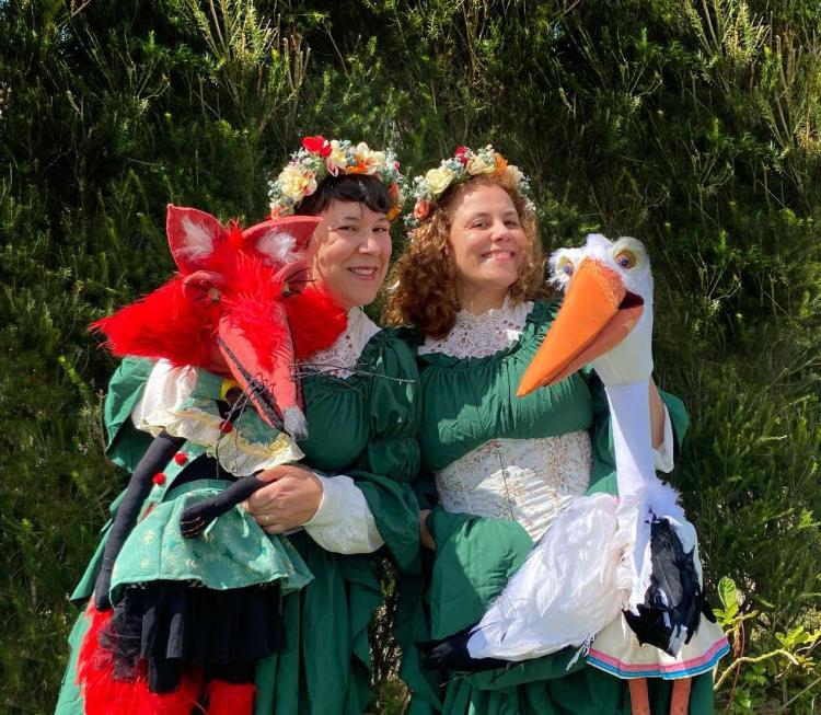 Sessão de contos com fantoches | A raposa Ladaínhas: o mocho, o corvo e a cegonha