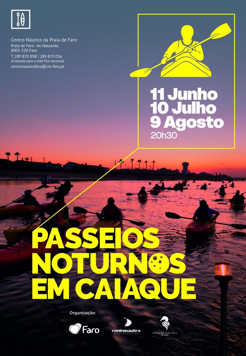 Passeio em Caiaque Noturno