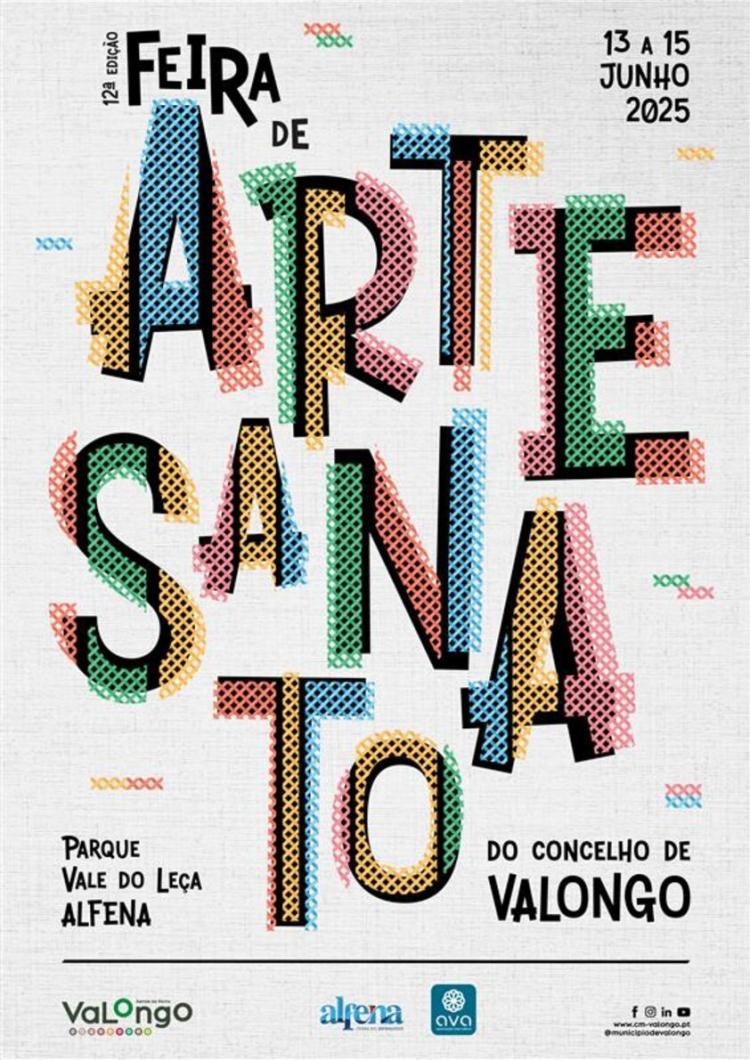 Feira de Artesanato do Concelho de Valongo de 13 a 15 de junho