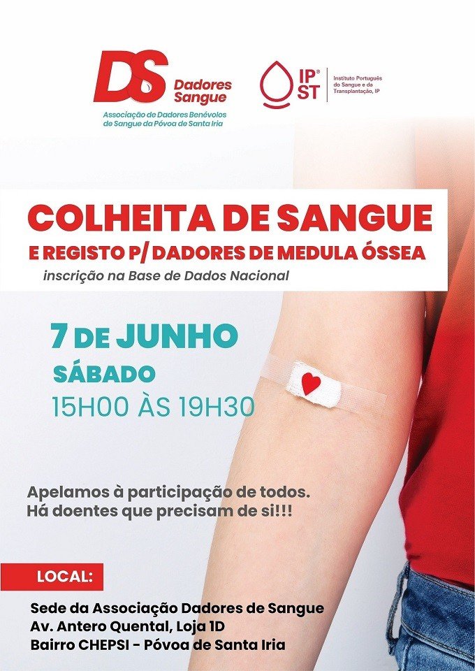 Colheita de Sangue e Registo para Dadores de Medula Óssea