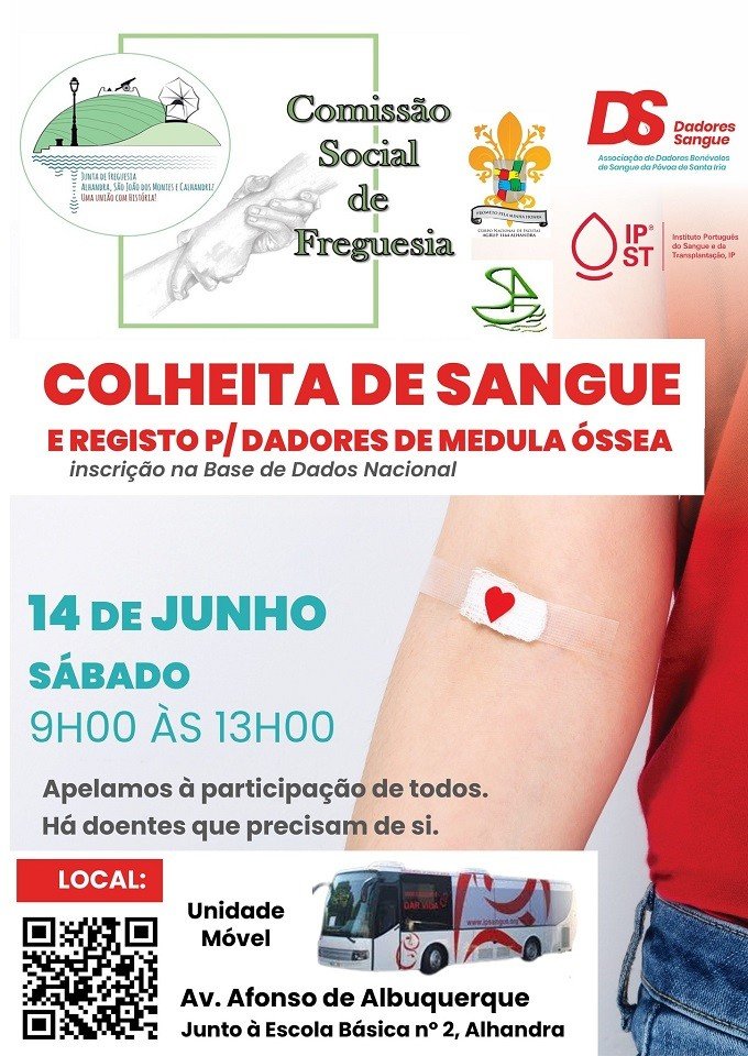 Colheita de Sangue e Registo para Dadores de Medula Óssea