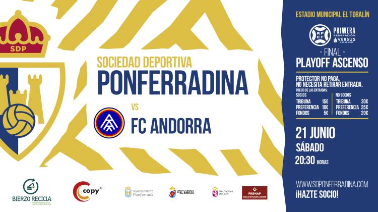 FINAL PLAY OFF DE ASCENSO ENTRE LA SD PONFERRADINA Y EL FC ANDORRA