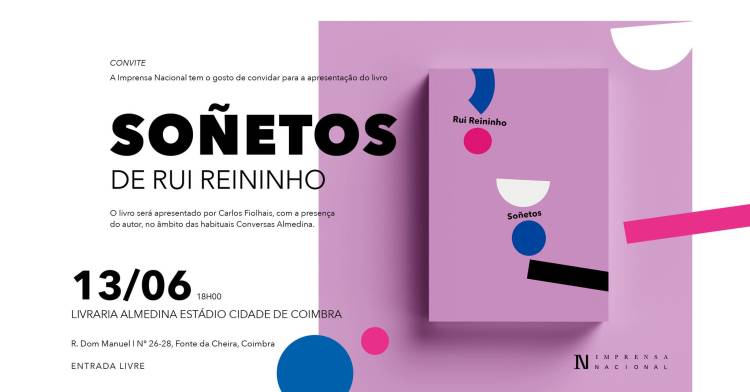 Apresentação do livro Soñetos, de Rui Reininho, em Coimbra