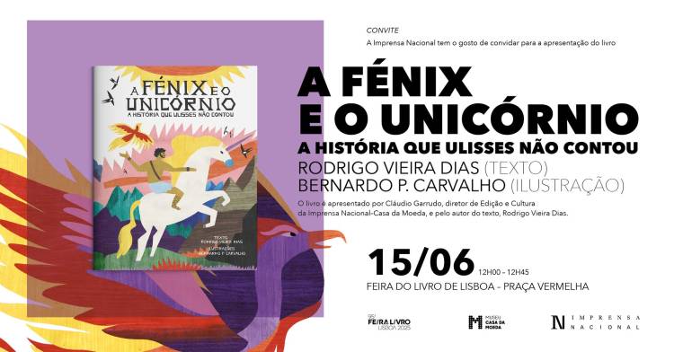 Apresentação do livro A Fénix e o Unicórnio, o novo livro infantojuvenil