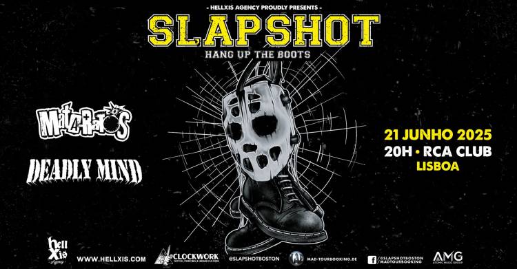 SLAPSHOT last show ever in Portugal + MATA RATOS + DEADLY MIND @ RCA Club - Lisboa