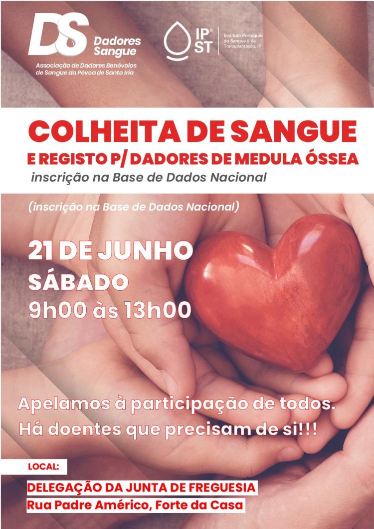 Colheita de Sangue e Registo para Dadores de Medula Óssea