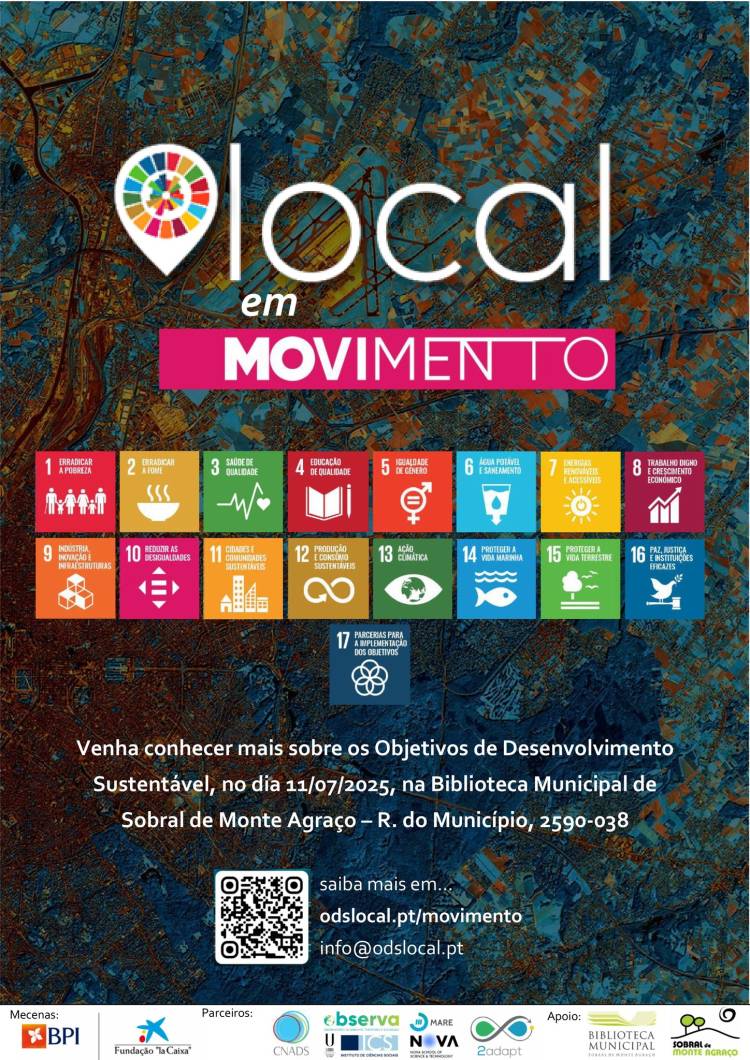 Exposição itinerante “ODS em movimento - PlataformaODSlocal e os Objetivos de Desenvolvimento Susten