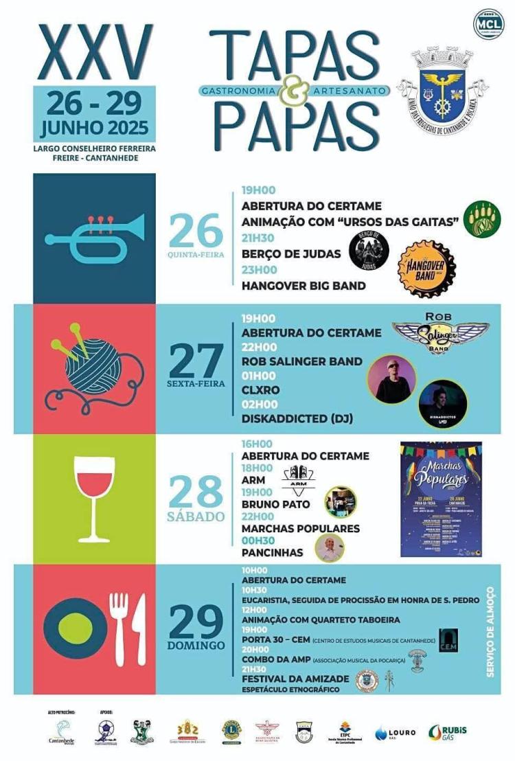 XXV Tapas & Papas – Feira de Gastronomia e Artesanato de Cantanhede