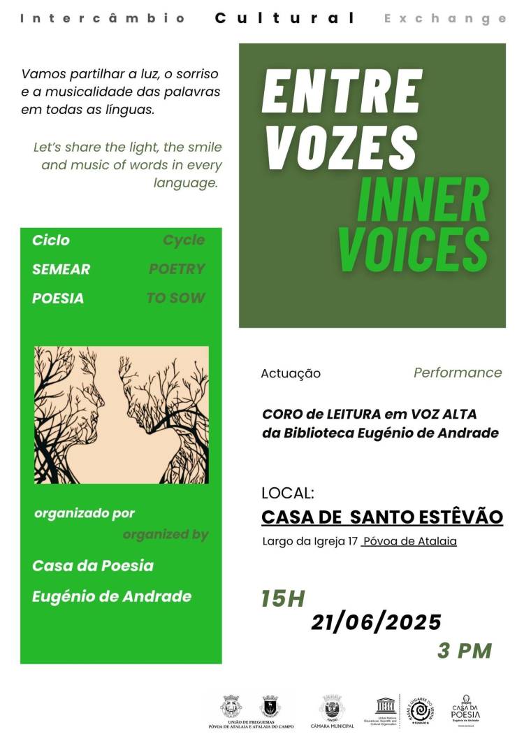 Entre Vozes Inner Voices | Casa da Poesia Eugénio de Andrade 