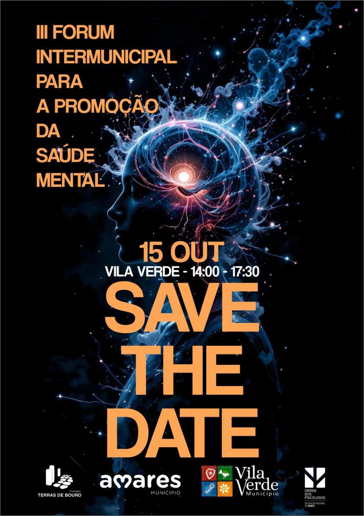 SAVE THE DATE - III Fórum Intermunicipal para a Promoção da Saúde Mental