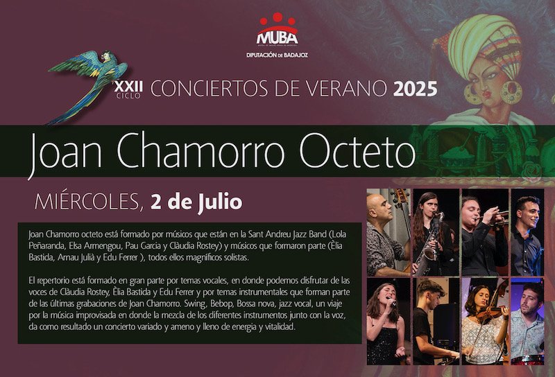 XXI Ciclo de Conciertos de Verano de MUBA - Joan Chamorro Octeto