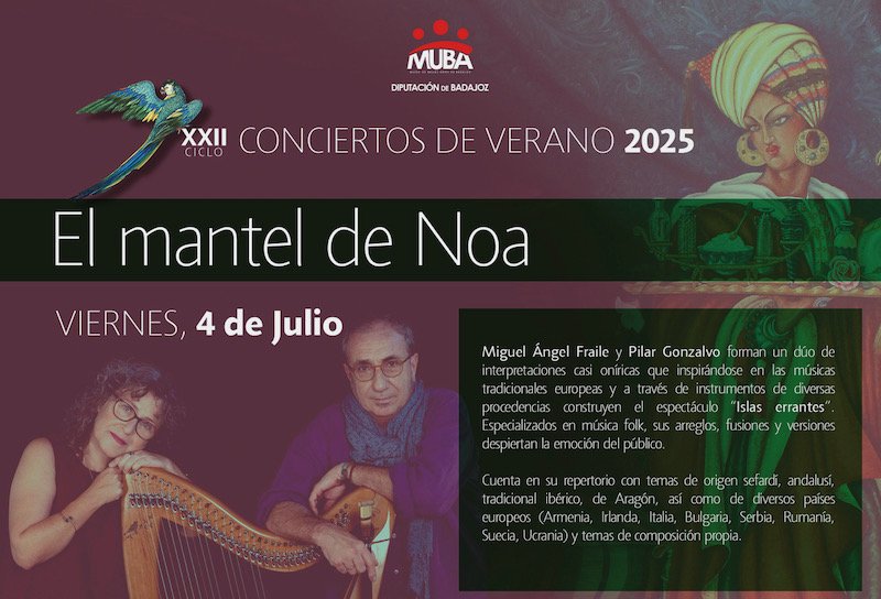 XXI Ciclo de Conciertos de Verano de MUBA - El Mantel de Noa