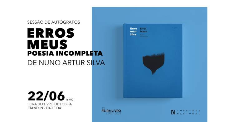 Sessão de autógrafos com Nuno Artur Silva, na Feira do Livro de Lisboa