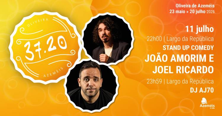 37.20 | Stand Up Comedy com João Amorim e Joel Ricardo