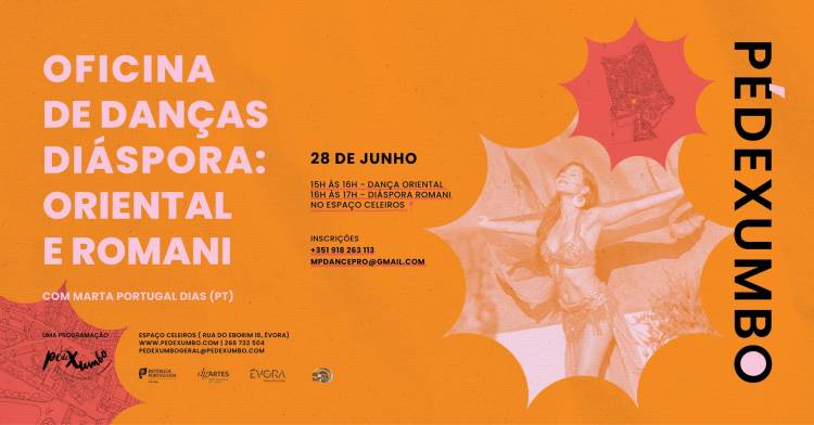 OFICINA DE DANÇAS DIÁSPORA: ORIENTAL E ROMANI com Marta Portugal Dias (PT)